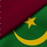 Flag of Qatar and Mauritania