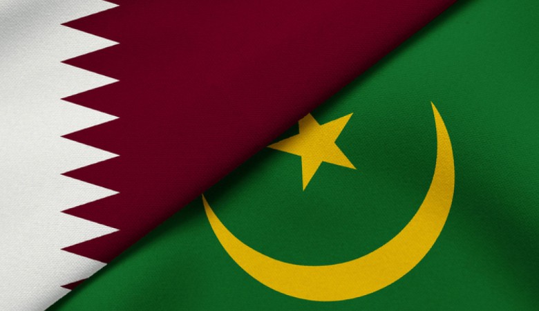 Flag of Qatar and Mauritania