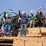 Syrians in protest