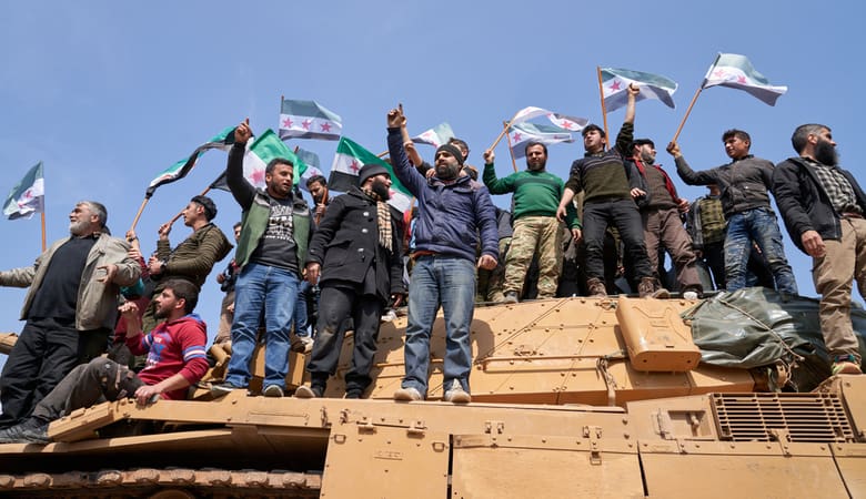 Syrians in protest