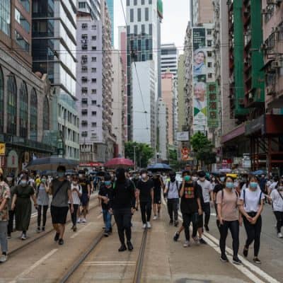 National Security Law protest in Hong Kong