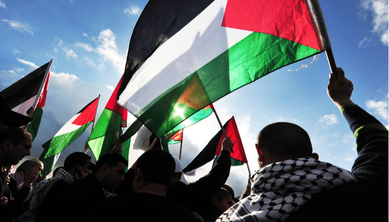 Palestinians_protest