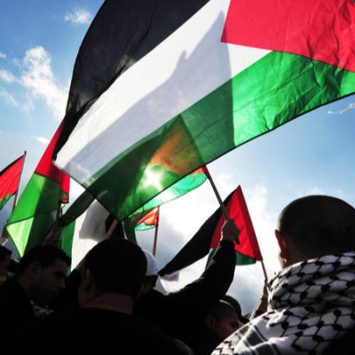 Palestinians protest