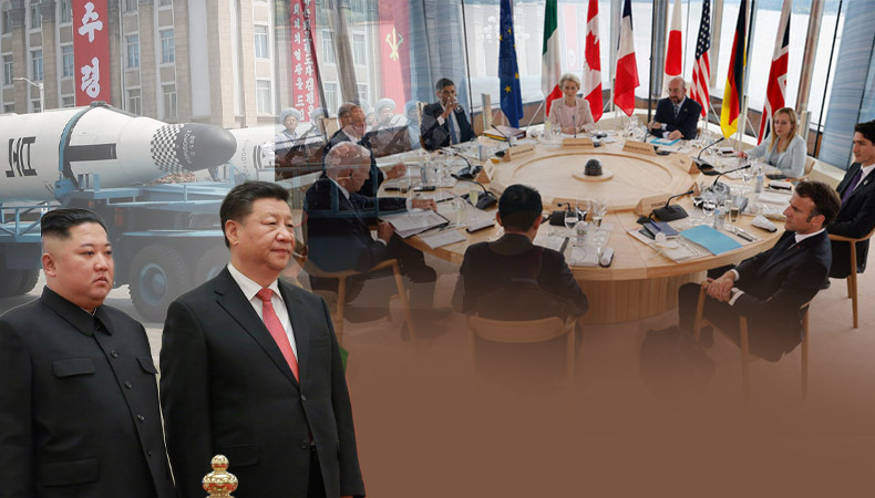 G7 leaders warn China and North Korea on nukes
