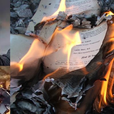 burning bible