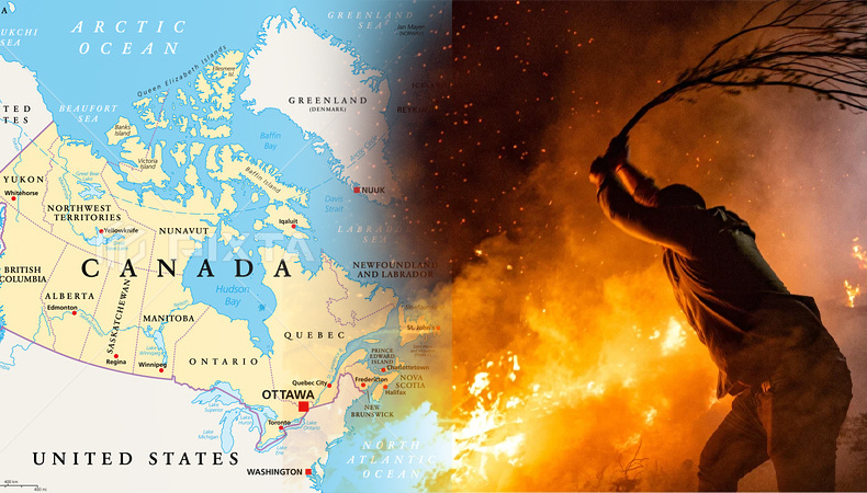 canada wildfires due to human caused climate crisis scientists