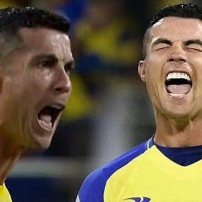 cristiano ronaldo screams as al nassr qualify for afc league