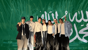 k pop group riize perform in saudi arabia