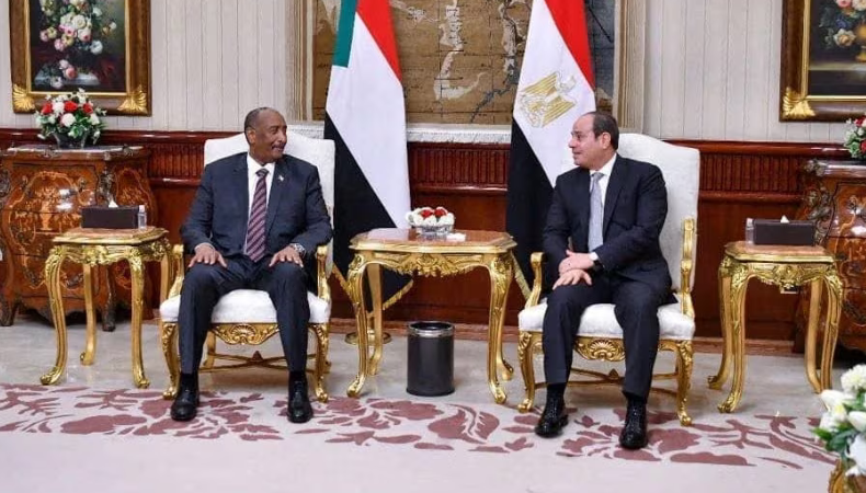  egypt backing of sudanese president al burhan