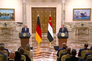 president abdel fattah al sisi meets german president addressing the nile water dispute and gerd