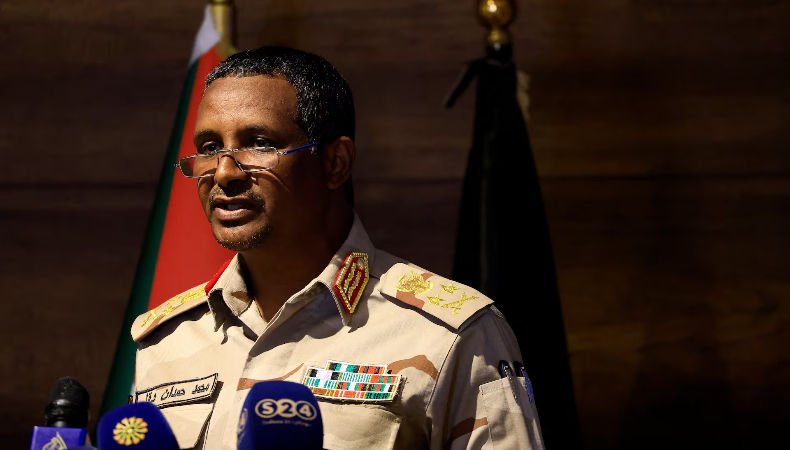 hemedti accuses egypt of airstrikes and involvement in sudanese conflict