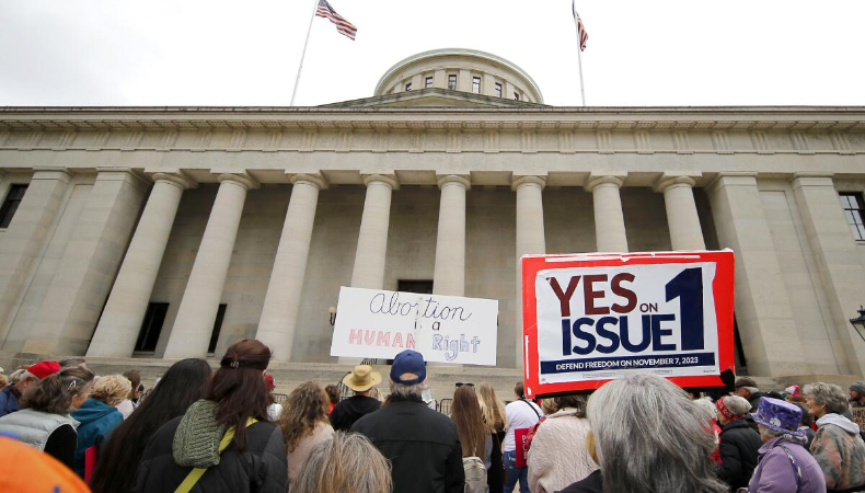 ohio judge strikes down six week abortion ban, citing constitutional violation