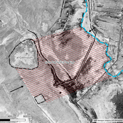 declassified cold war spy satellite imagery unveils historic battlefield of the decisive battle of al qadisiyah