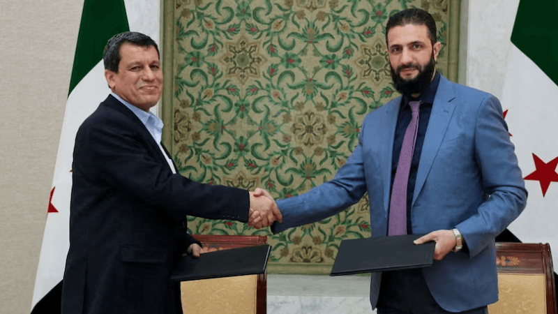 Syria’s Interim President Signs Historic Deal with Kurdish-Led SDF to Merge Forces