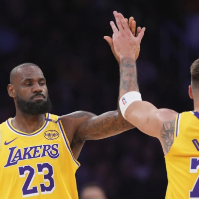 lakers finalize playoff roster as lebron luka duo prepares for timberwolves showdown