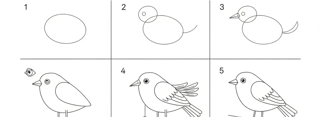 How to Draw a Bird A Complete Step-by-Step Guide for Beginners