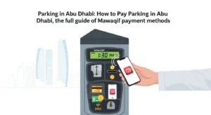 How to Pay for Parking in Abu Dhabi, the full guide of Mawaqif payment methods.