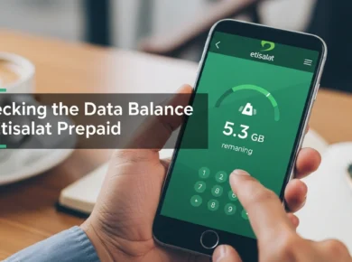 Checking the Data balance in Etisalat Prepaid