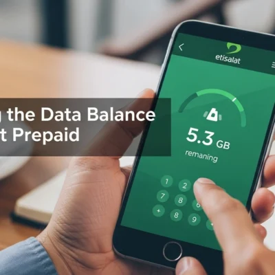 Checking the Data balance in Etisalat Prepaid
