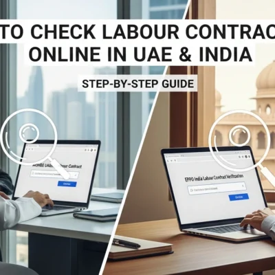 How to Check Labour Contract Online in UAE & India Step-by-Step Guide