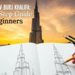 How to Draw Burj Khalifa Step-by-Step Guide for Beginners