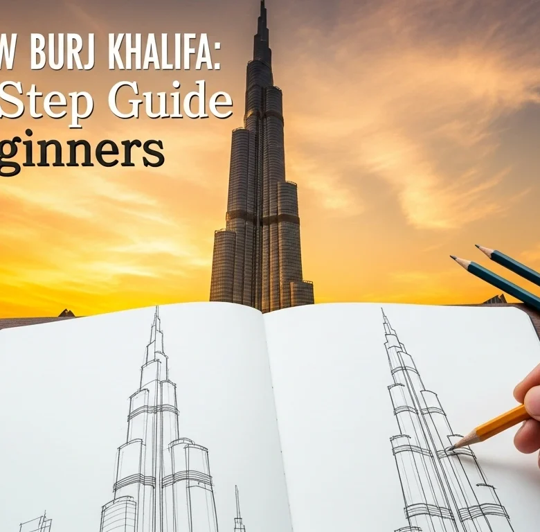 How to Draw Burj Khalifa Step-by-Step Guide for Beginners