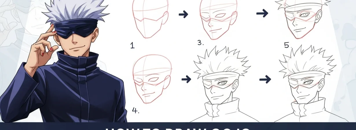 How to Draw Gojo Step-by-Step Guide for Beginners