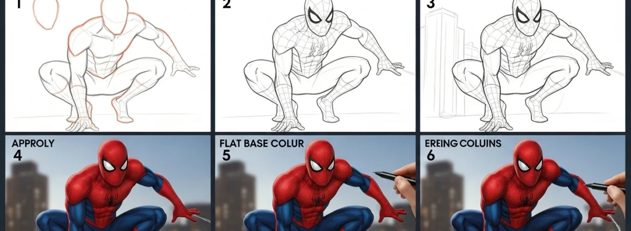 How to Draw Spiderman A Step-by-Step Beginner’s Guide