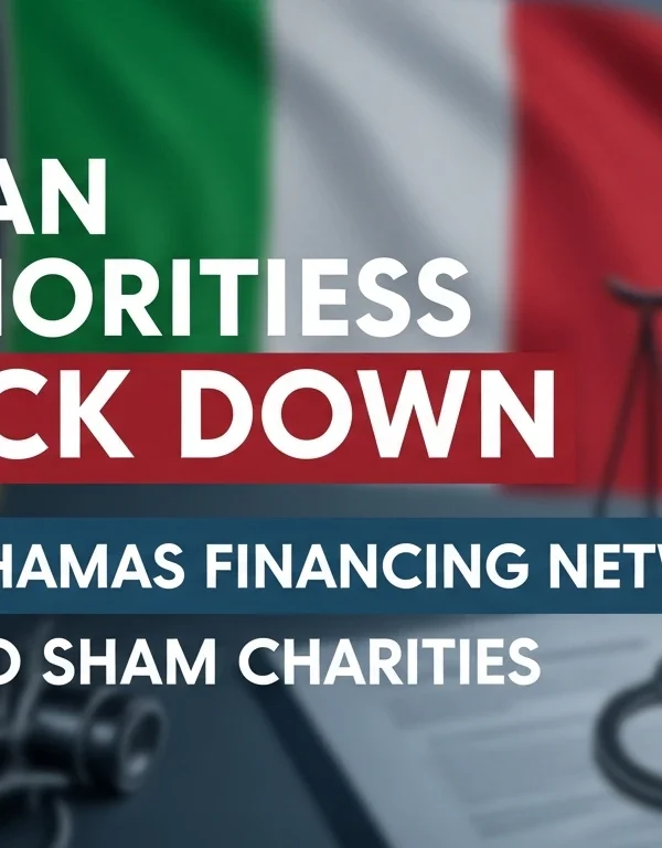 Italian Authorities Crack Down on Alleged Hamas Financing Network Linked to Sham Charities