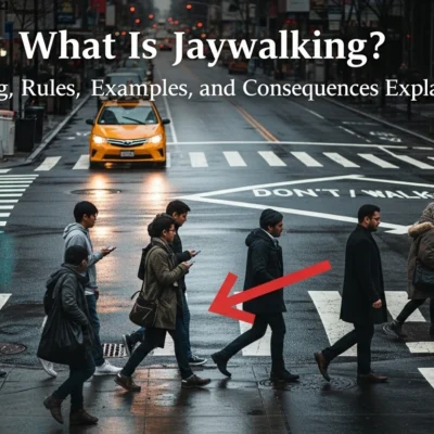 What Is Jaywalking Meaning, Rules, Examples, and Consequences Explained