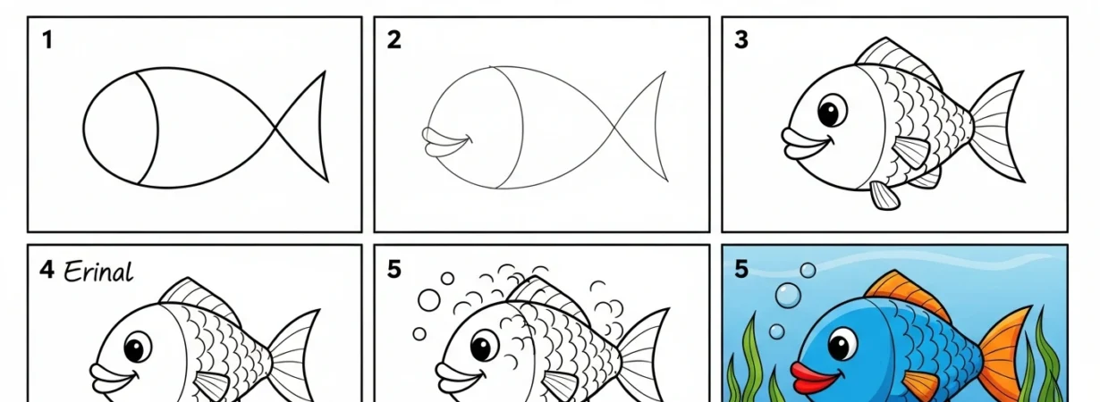 How to Draw a Fish Easily Step-by-Step Drawing Guide for Beginners