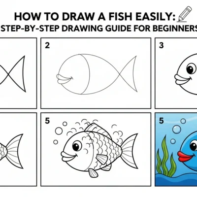 How to Draw a Fish Easily Step-by-Step Drawing Guide for Beginners