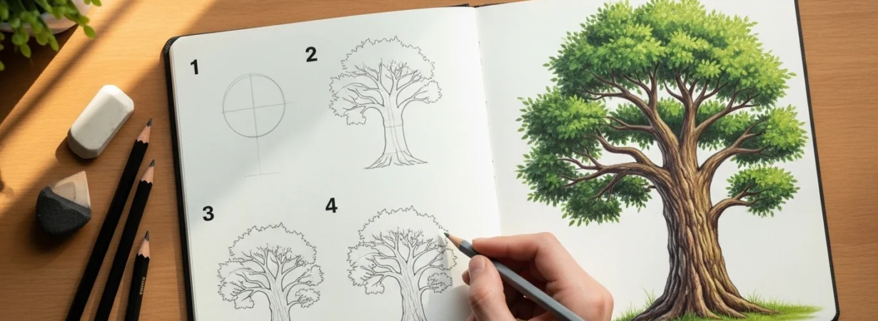 How to Draw a Tree A Step-By-Step Guide for Beginners