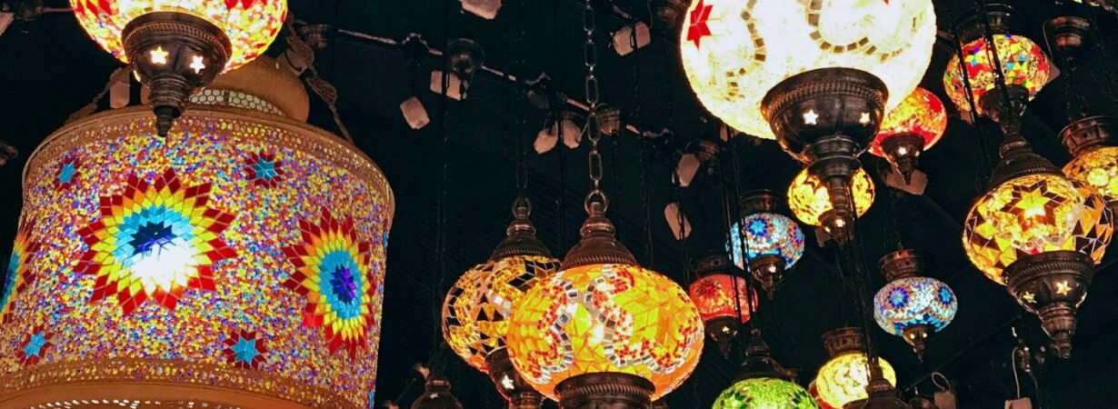 lantern streets in Arab cities