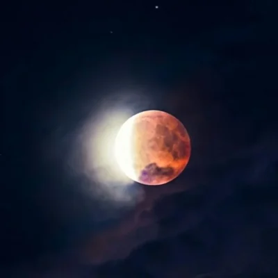 Egypt partial lunar eclipse