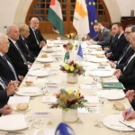 Mahmoud Abbas meets Cyprus President